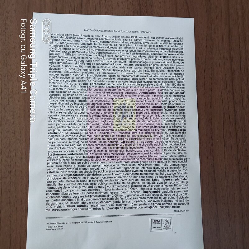 Vanzare teren Unirii-Pata Constitutiei